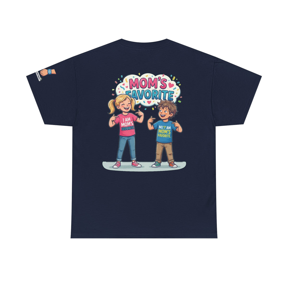 Color: Navy | Mom's Favorite Premium Graphic Tee