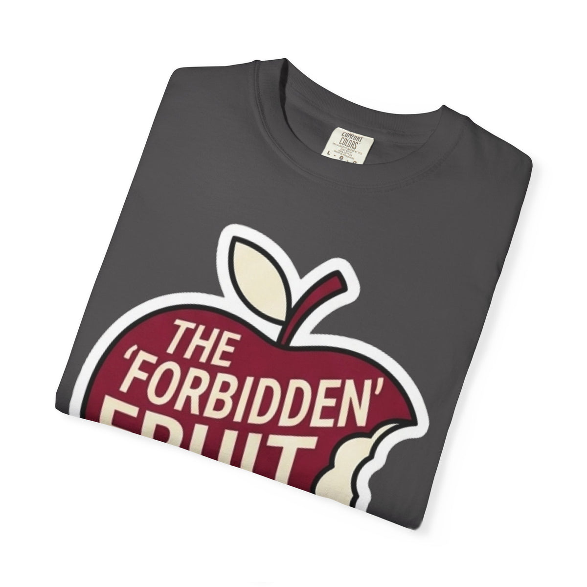 "Good Book Series Forbidden Fruit Tasted Better" Unisex Garment-Dyed Tee
