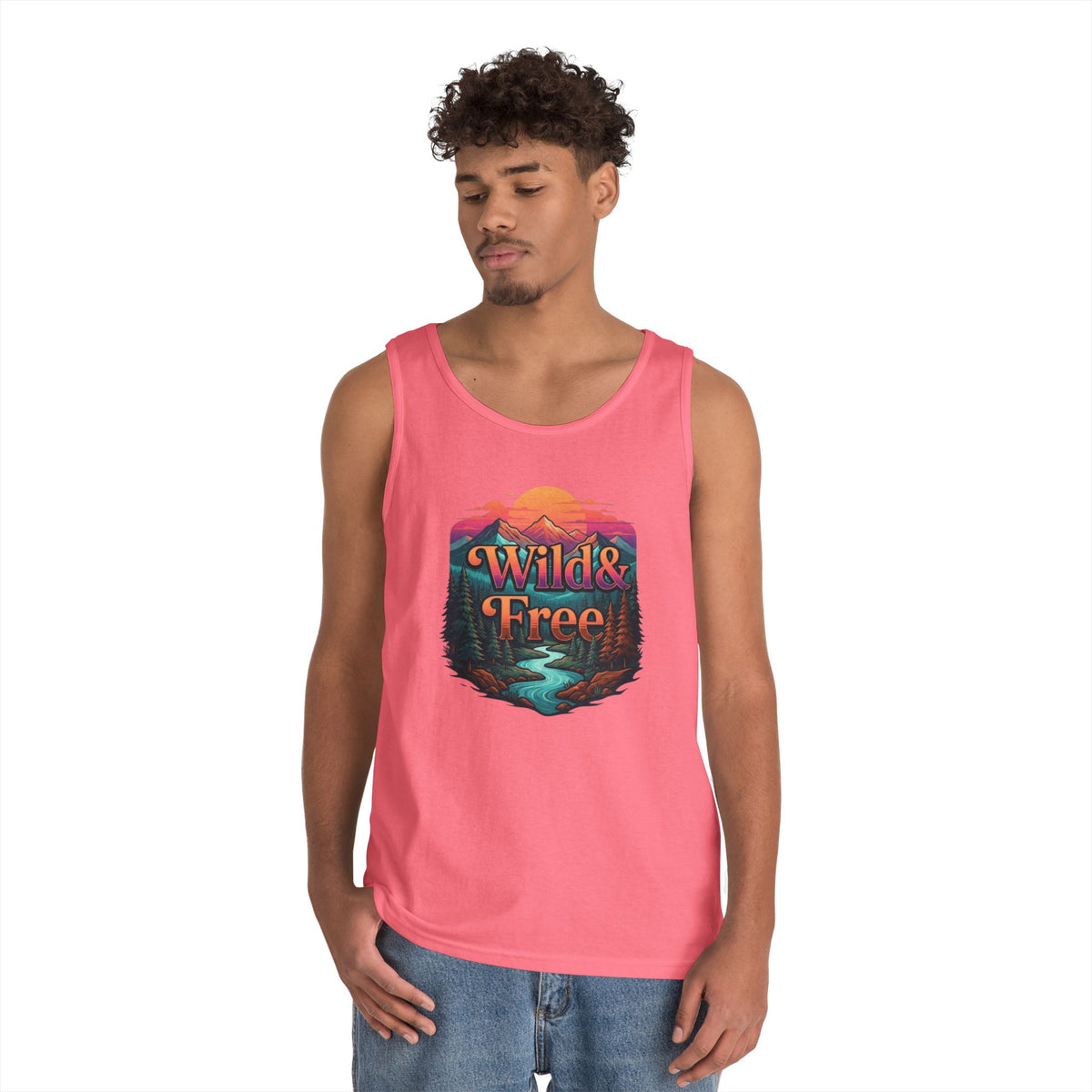 Color: Safety Pink | Wild & Free Tank Top
