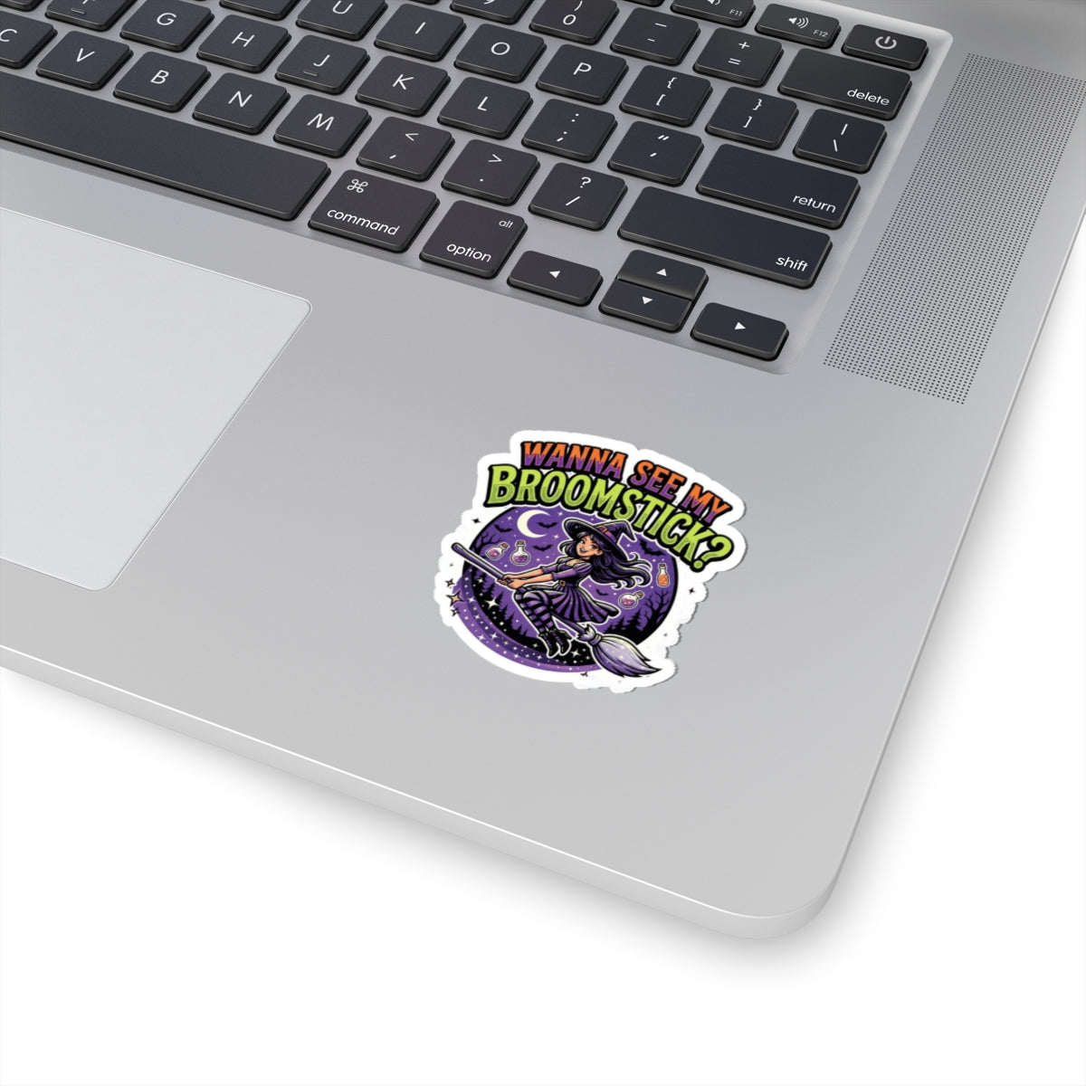 "Wanna See My Broomstick" Sticker — Main