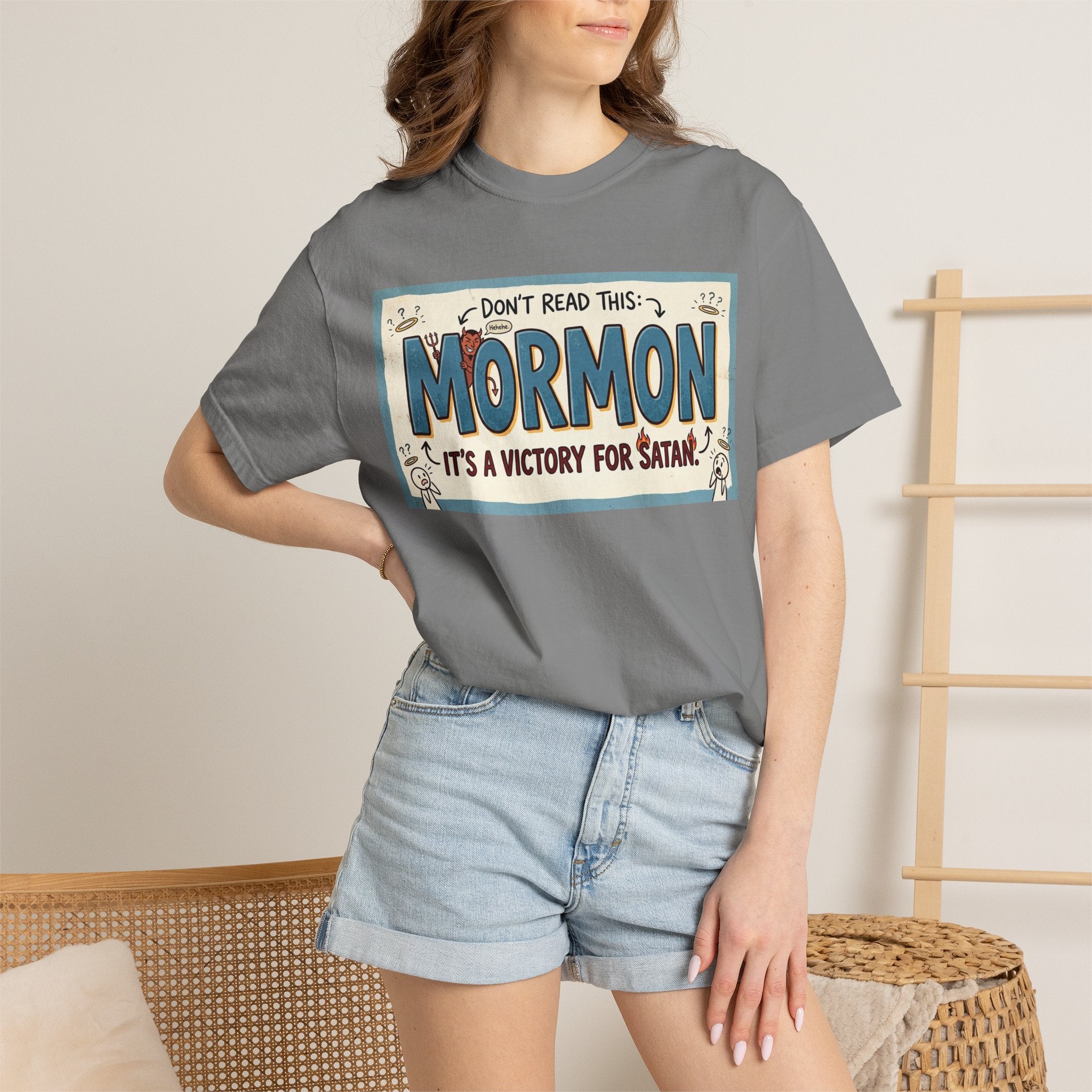 Devil's Dictionary: Mormon Edition | Garment-Dyed Tee — AttitudeShirts