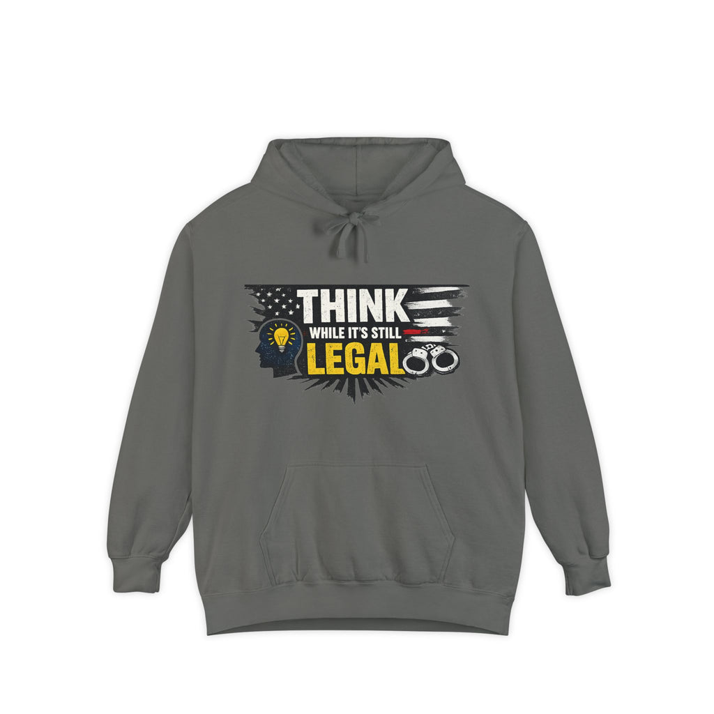 Think (Apparently It's Revolutionary) | Garment-Dyed Hoodie — AttitudeShirts