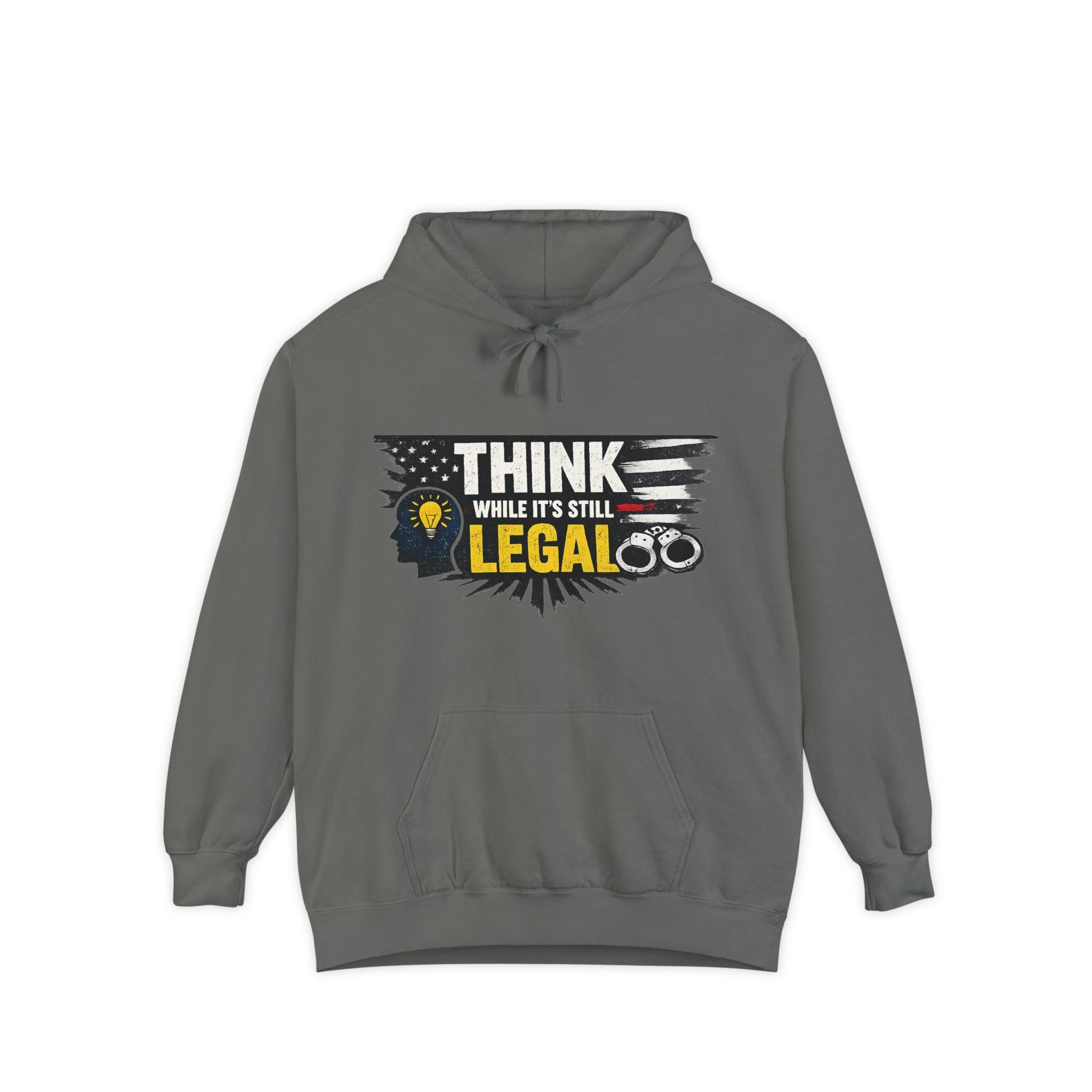 Think (Apparently It's Revolutionary) | Garment-Dyed Hoodie — AttitudeShirts