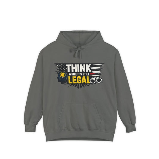 Think (Apparently It's Revolutionary) | Garment-Dyed Hoodie — AttitudeShirts