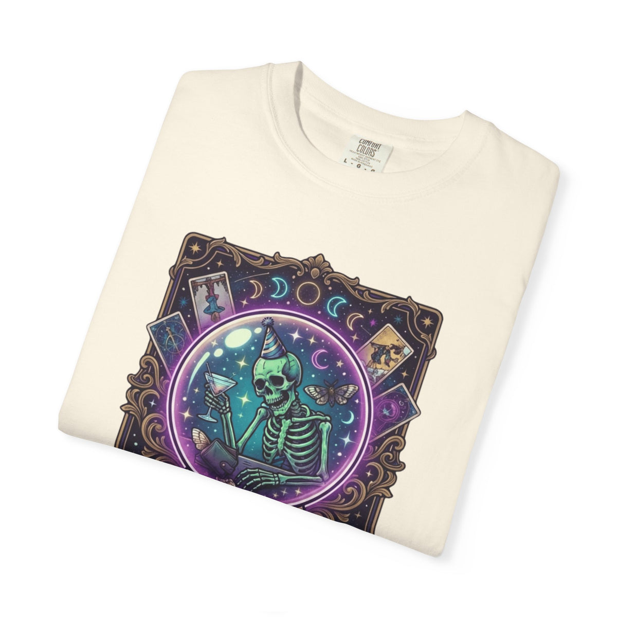 "I Foresee A Terrible Morning After" Unisex Garment-Dyed Tee