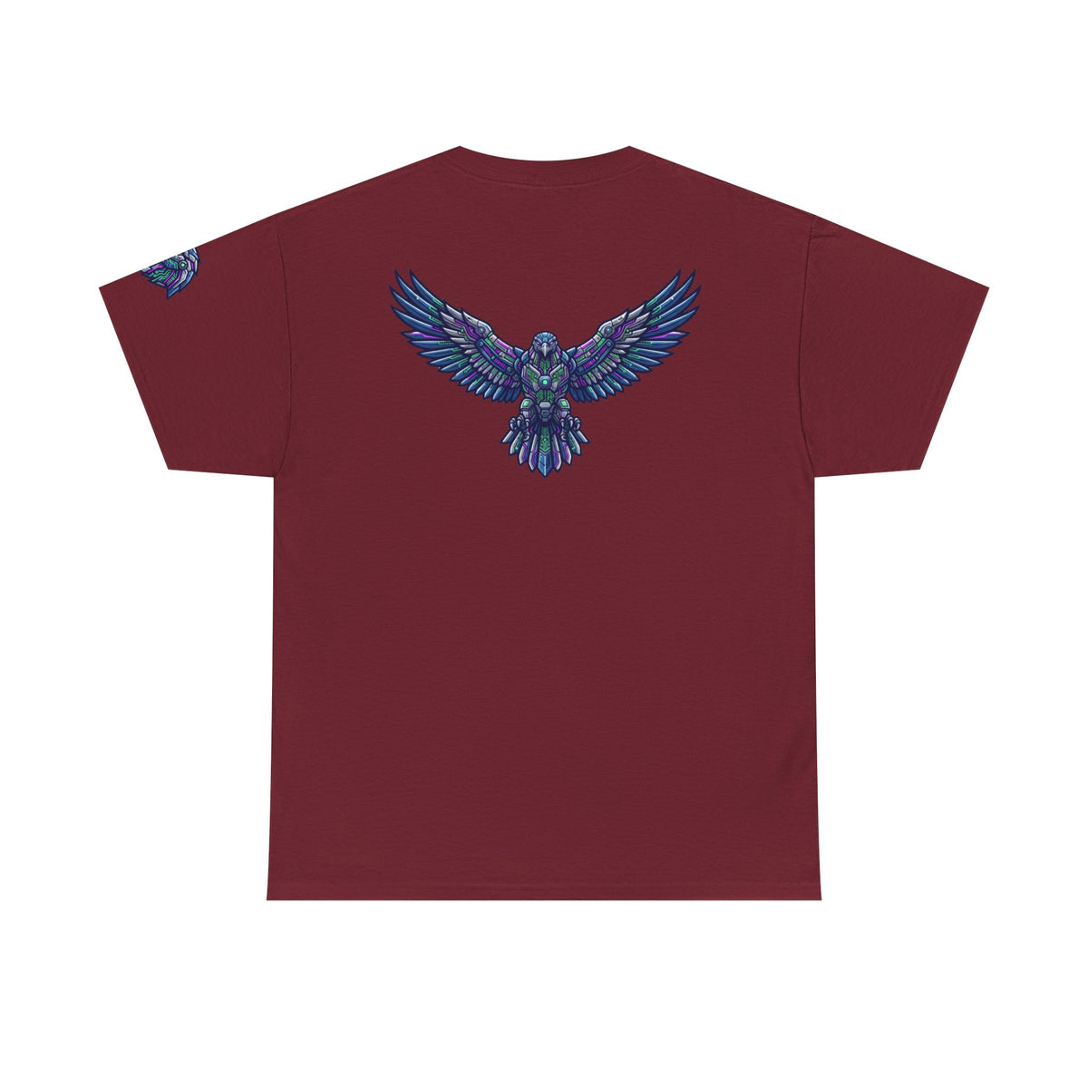 Color: Garnet | Cyber Falcon Premium Graphic Tee