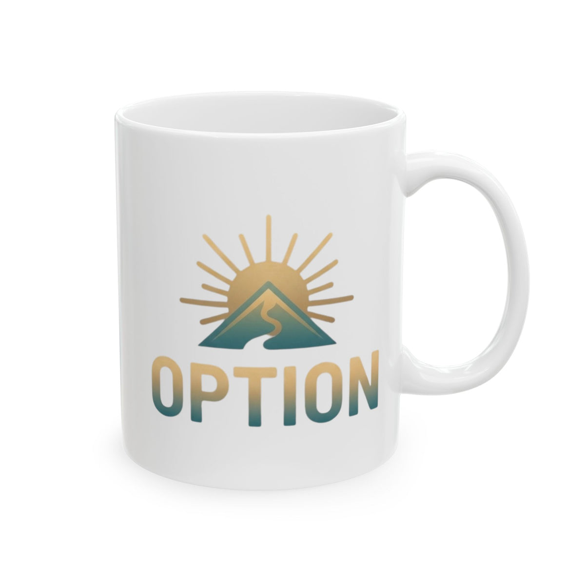 "Obstacle Or An Opportunity" White Ceramic Mug — Graphic