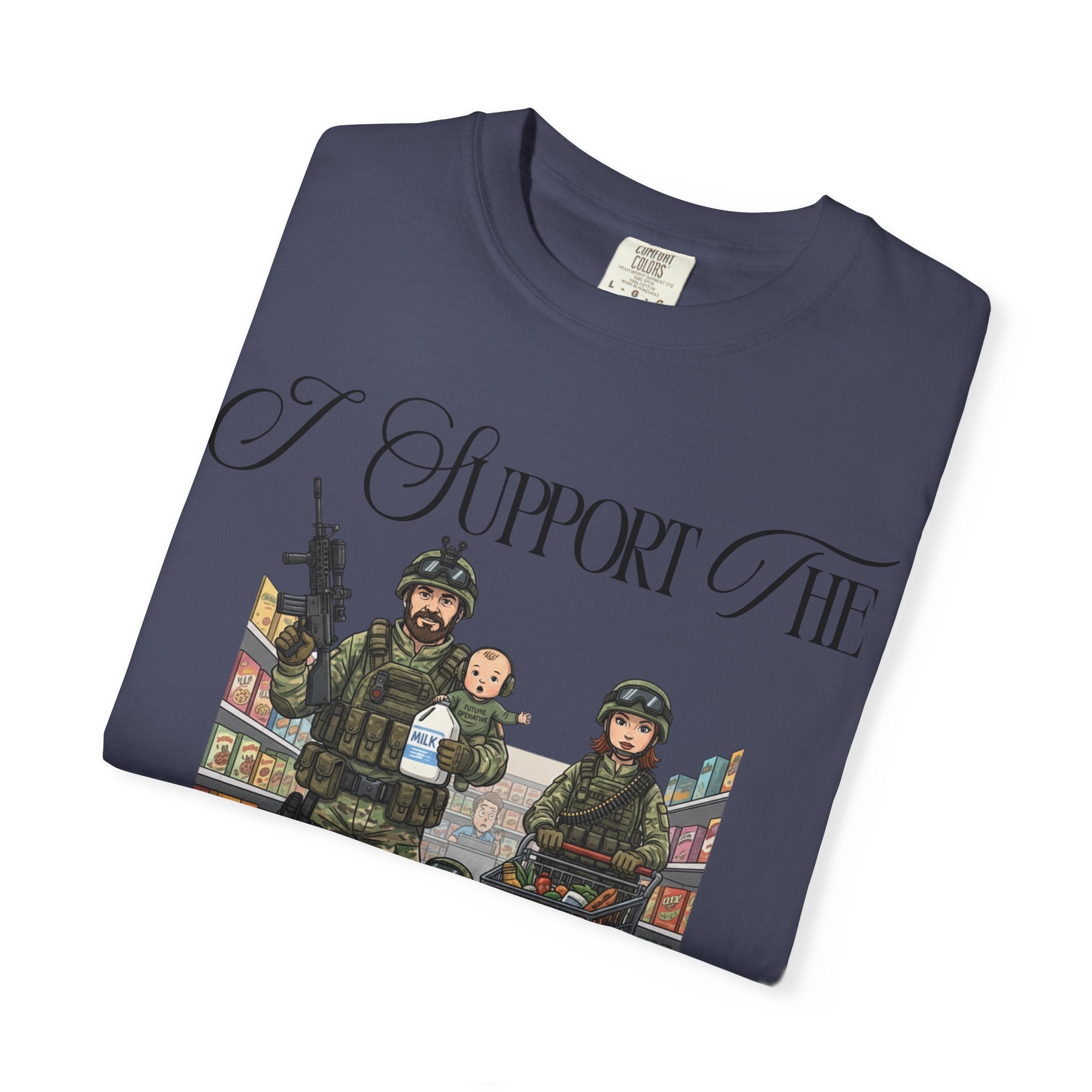 "actical Grocery Run" Unisex Garment-Dyed T-shirt