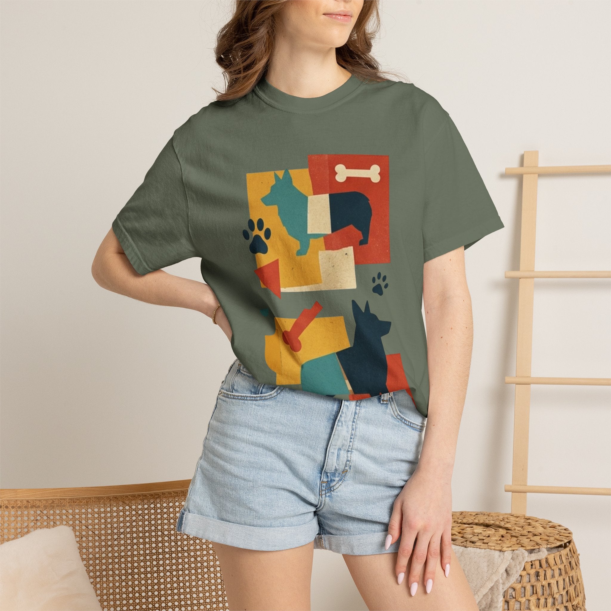 "Dogs and Bones" Unisex Garment-Dyed Tee