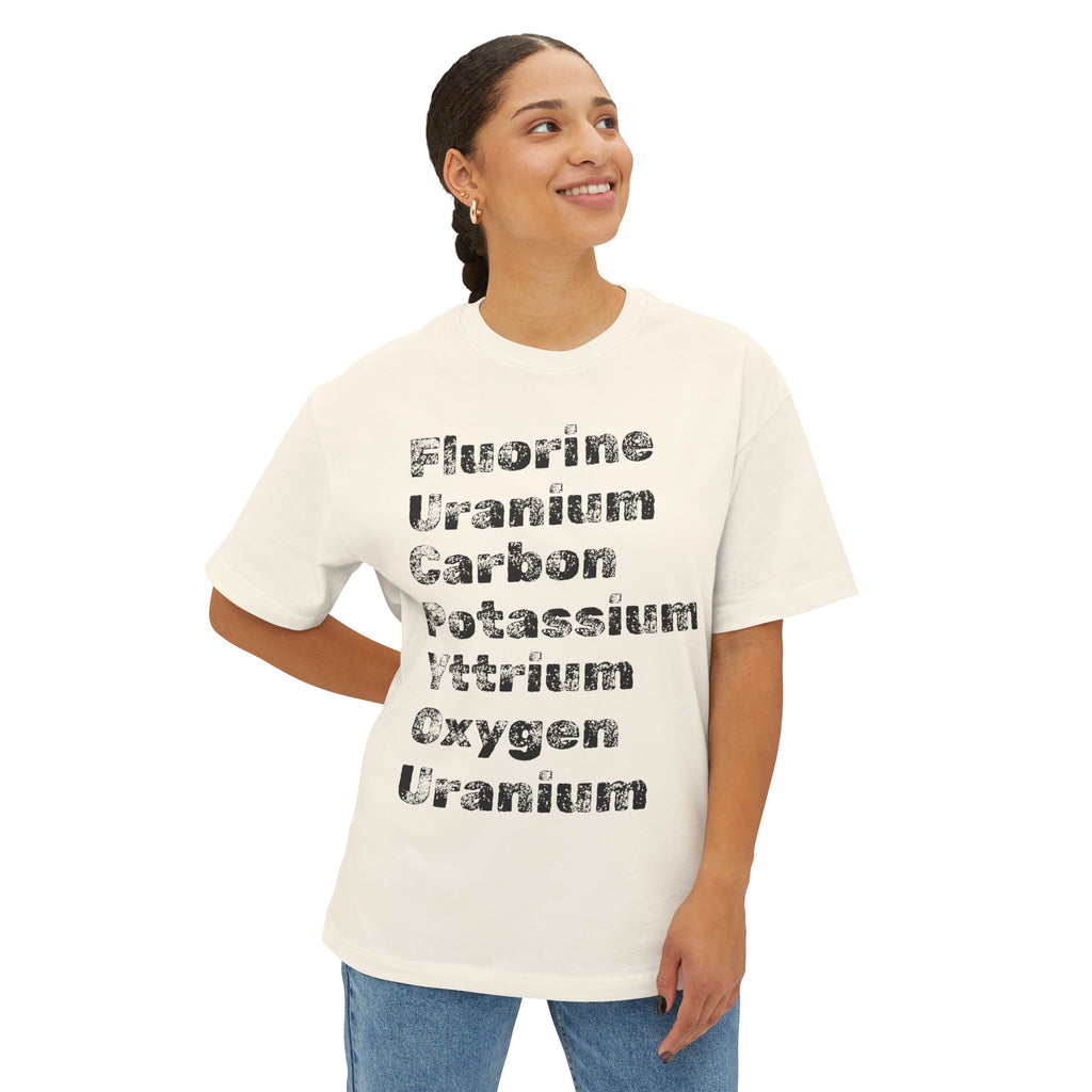 The "Periodic Salt" Tee | Fluorine Uranium Carbon Potassium Yttrium Oxygen