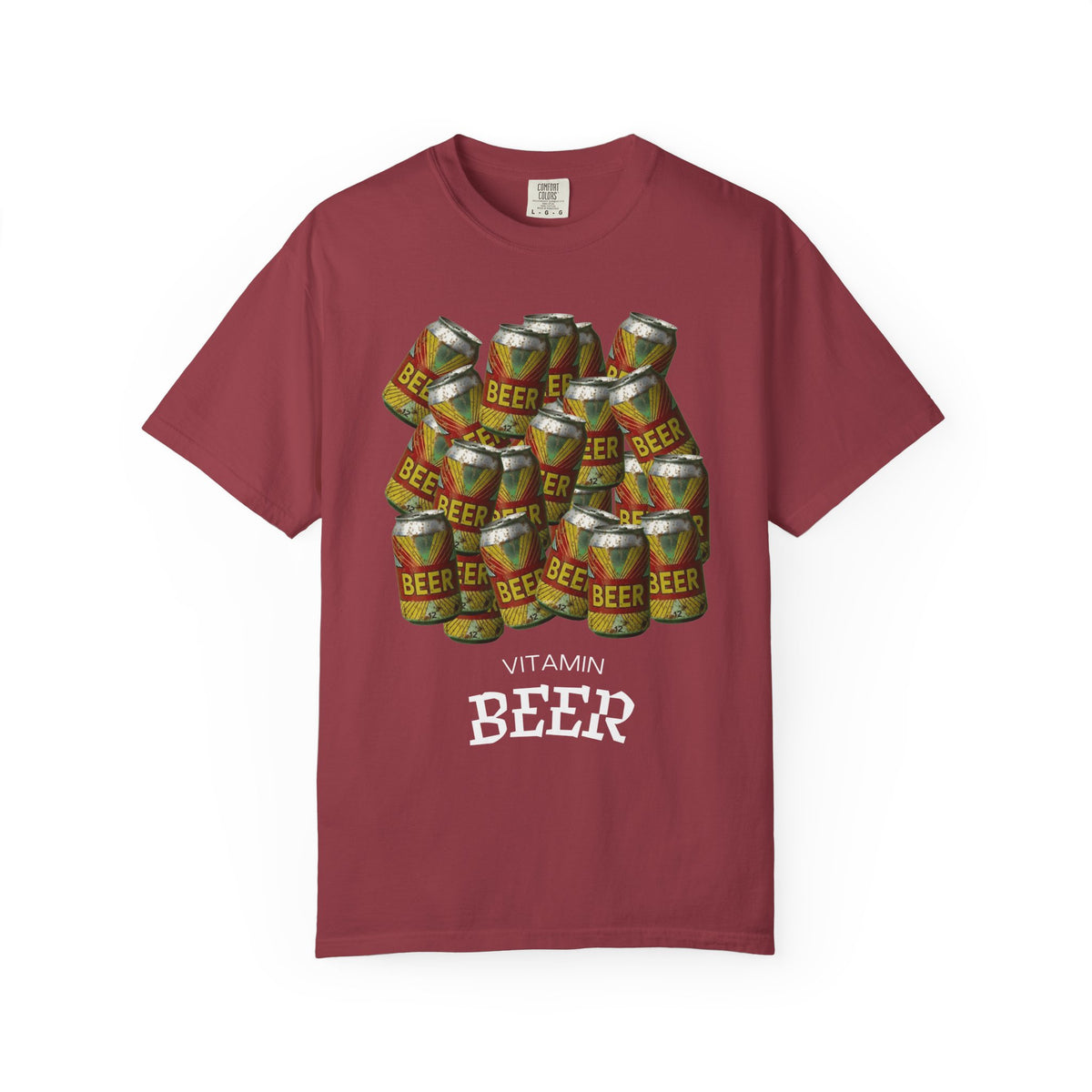 Color: Chili | Vitamin Beer 5 Unisex Garment-Dyed T-shirt