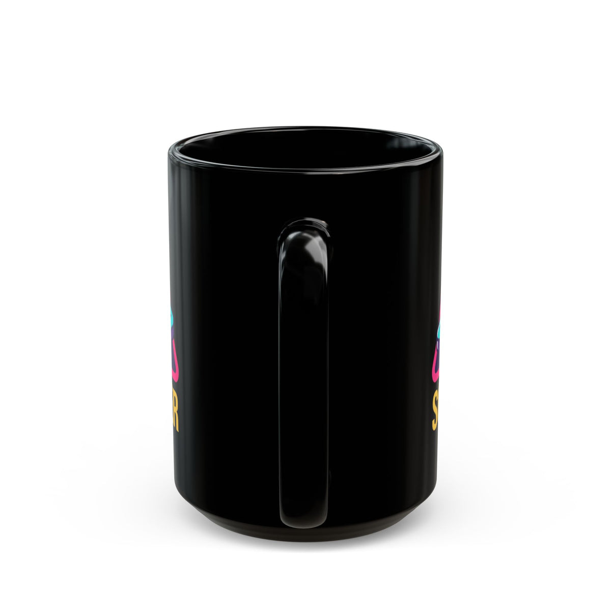 "Professional Soaker" Black Ceramic Mug — Graphic
