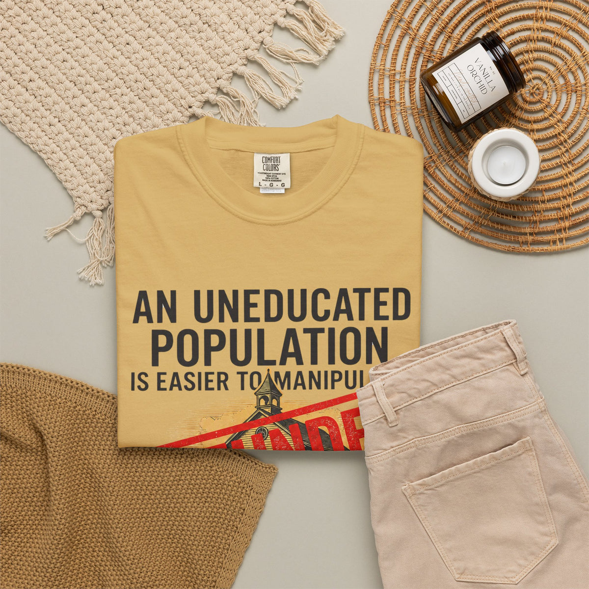 Protest Series - Fund Public Schools Unisex Garment-Dyed Tee