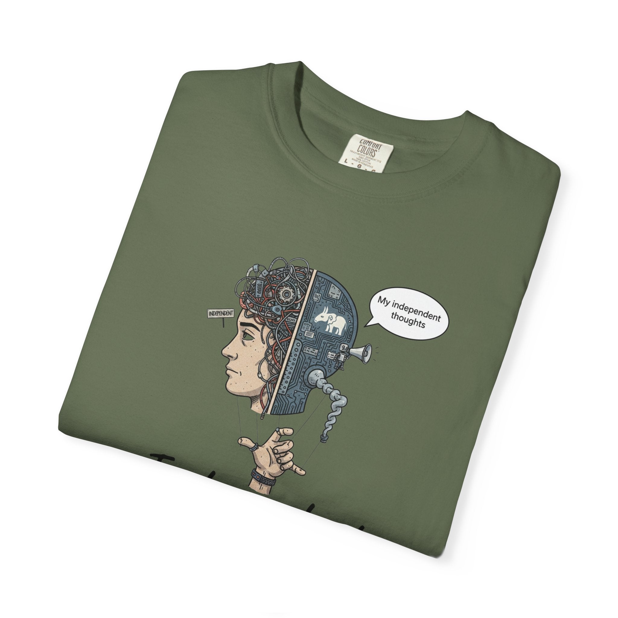 "Independent Thinking (The Party Line Edition)" Unisex Garment-Dyed T-shirt