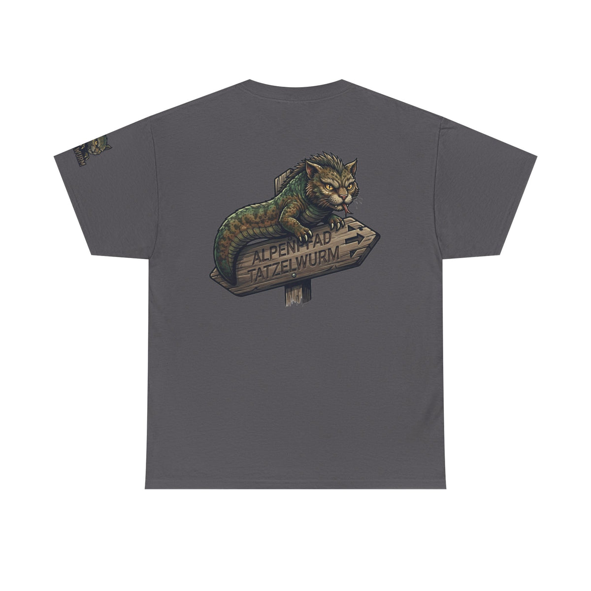 Color: Charcoal | Tatzelwurm (Alpine Europe) Premium Graphic Tee