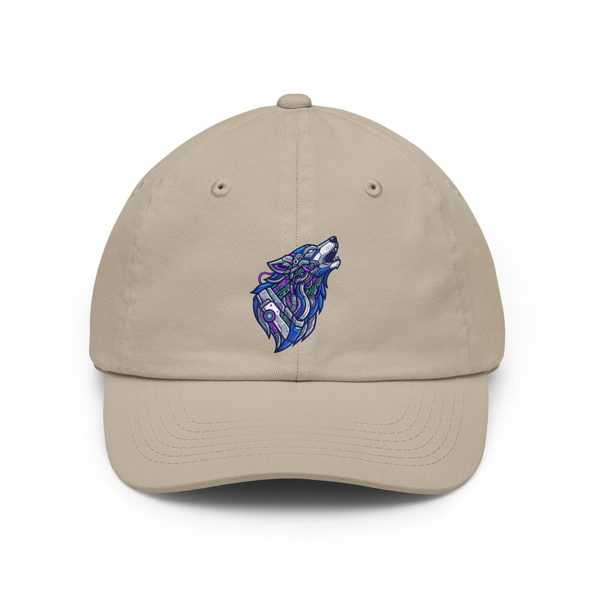 Color: Stone | Cyber Wolf Dad Hat