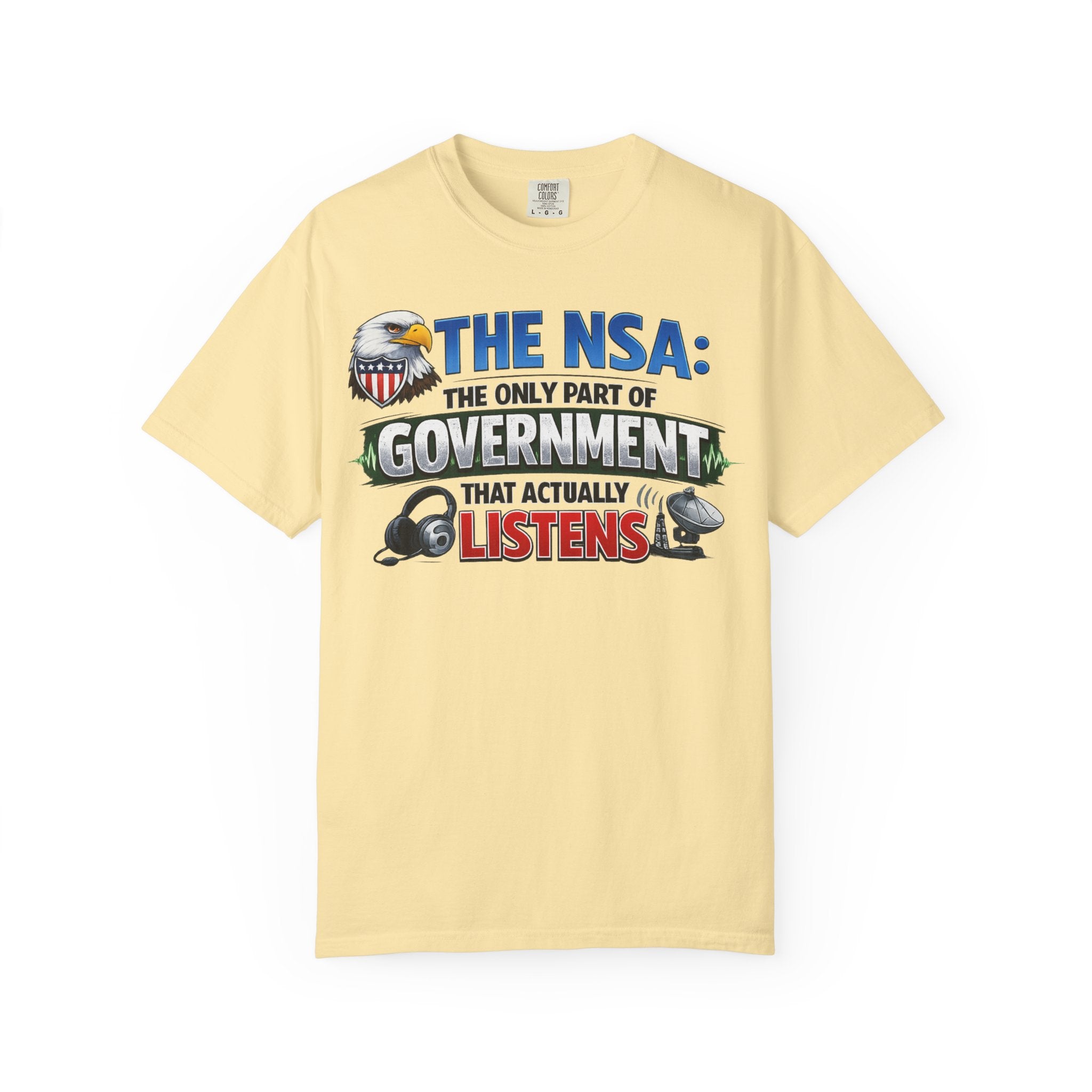 "Finally, Someone Who Cares (Sort Of)" Unisex Garment-Dyed T-shirt