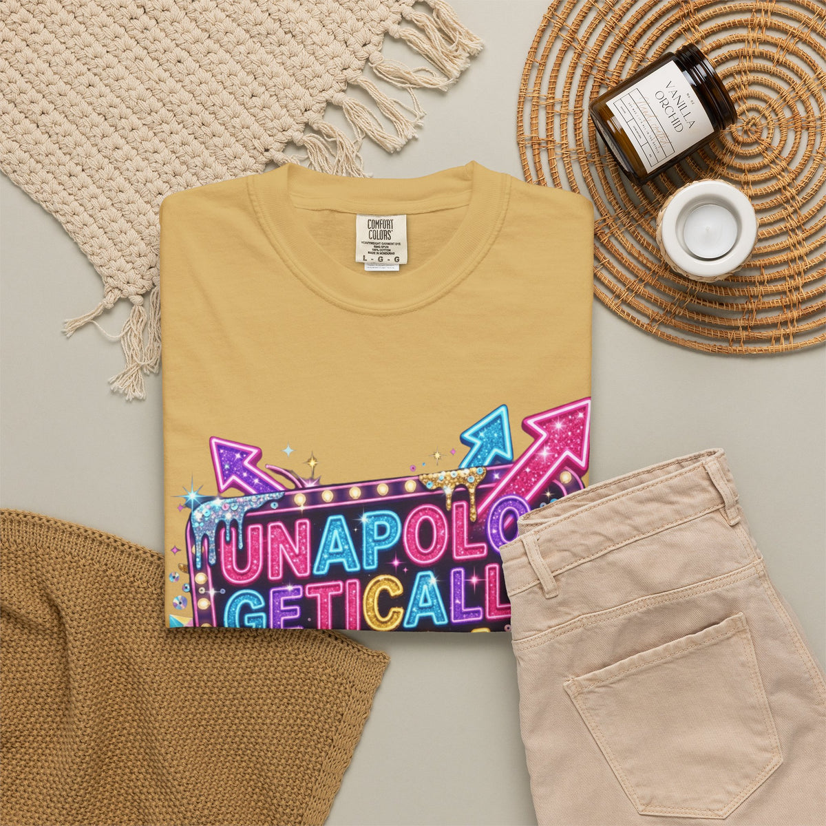 Unapoligetically Extra Unisex Garment-Dyed Tee