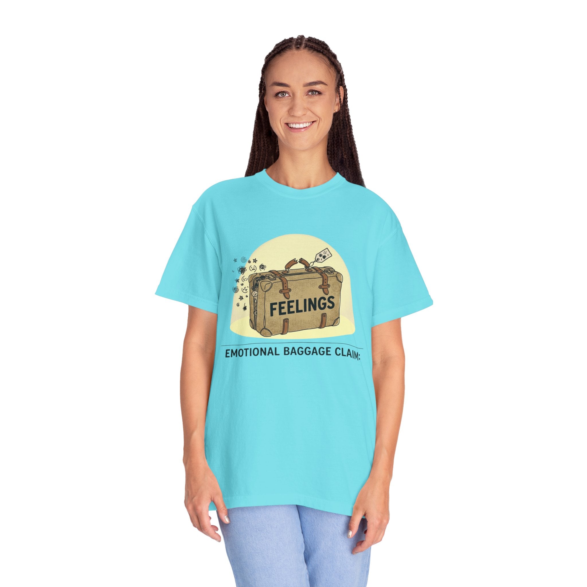 "Emotional Baggage Claim" Unisex Garment-Dyed T-shirt