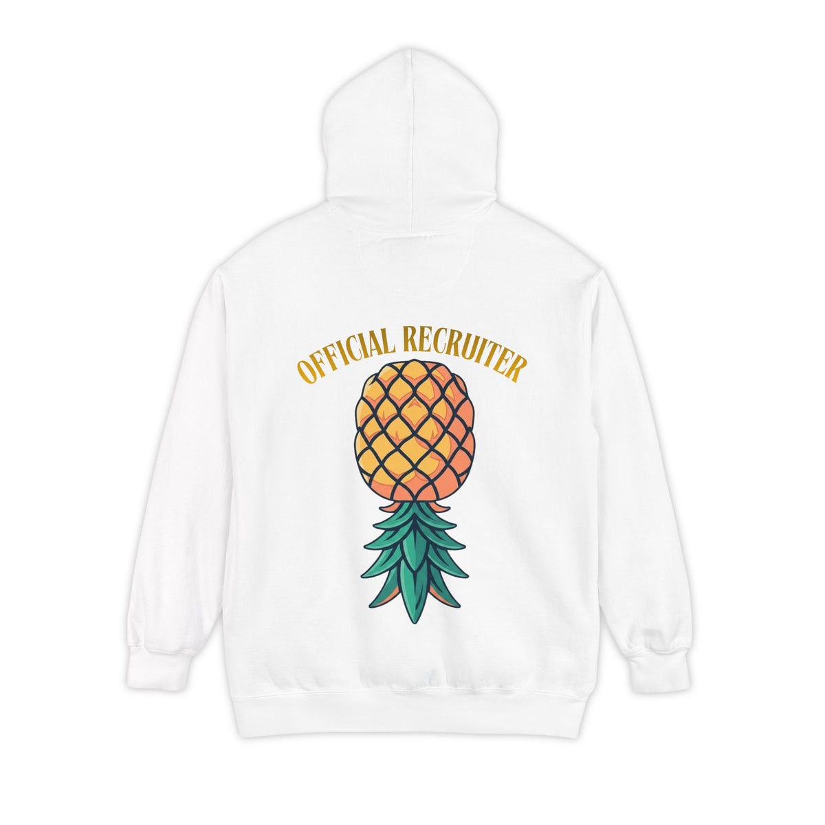 Color: White | Official Recruiter Garment-Dyed Hoodie