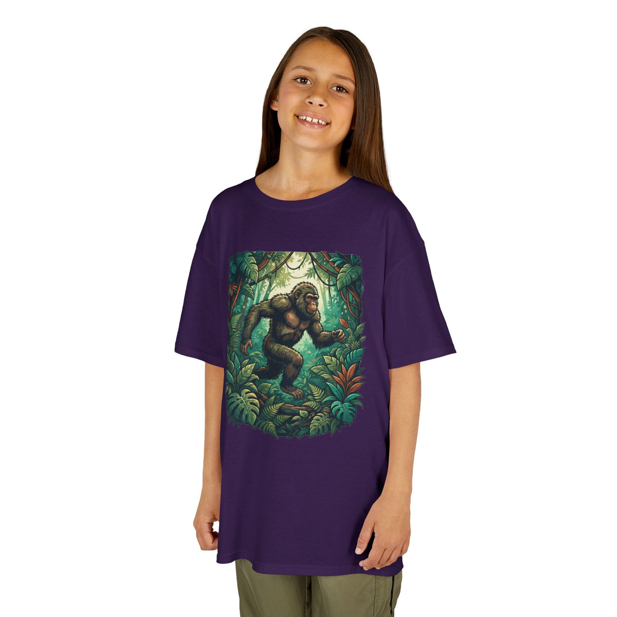 Color: Purple | The Bukit Timah Monkey Man (Singapore) Kids Tee
