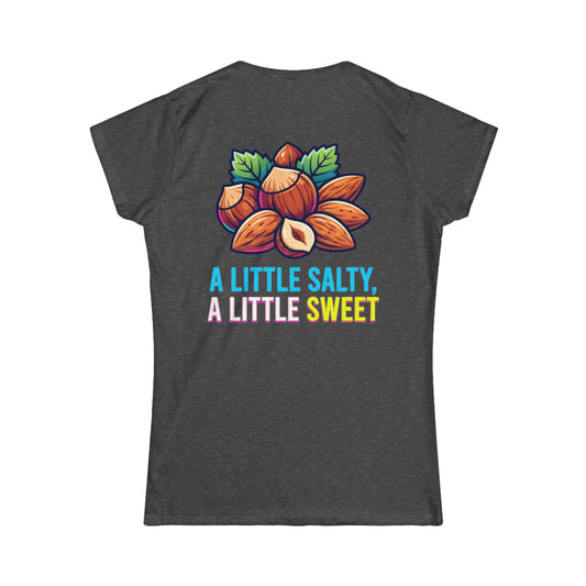 Color: Dark Heather | A Little Salty, A Little Sweet Women's Tee