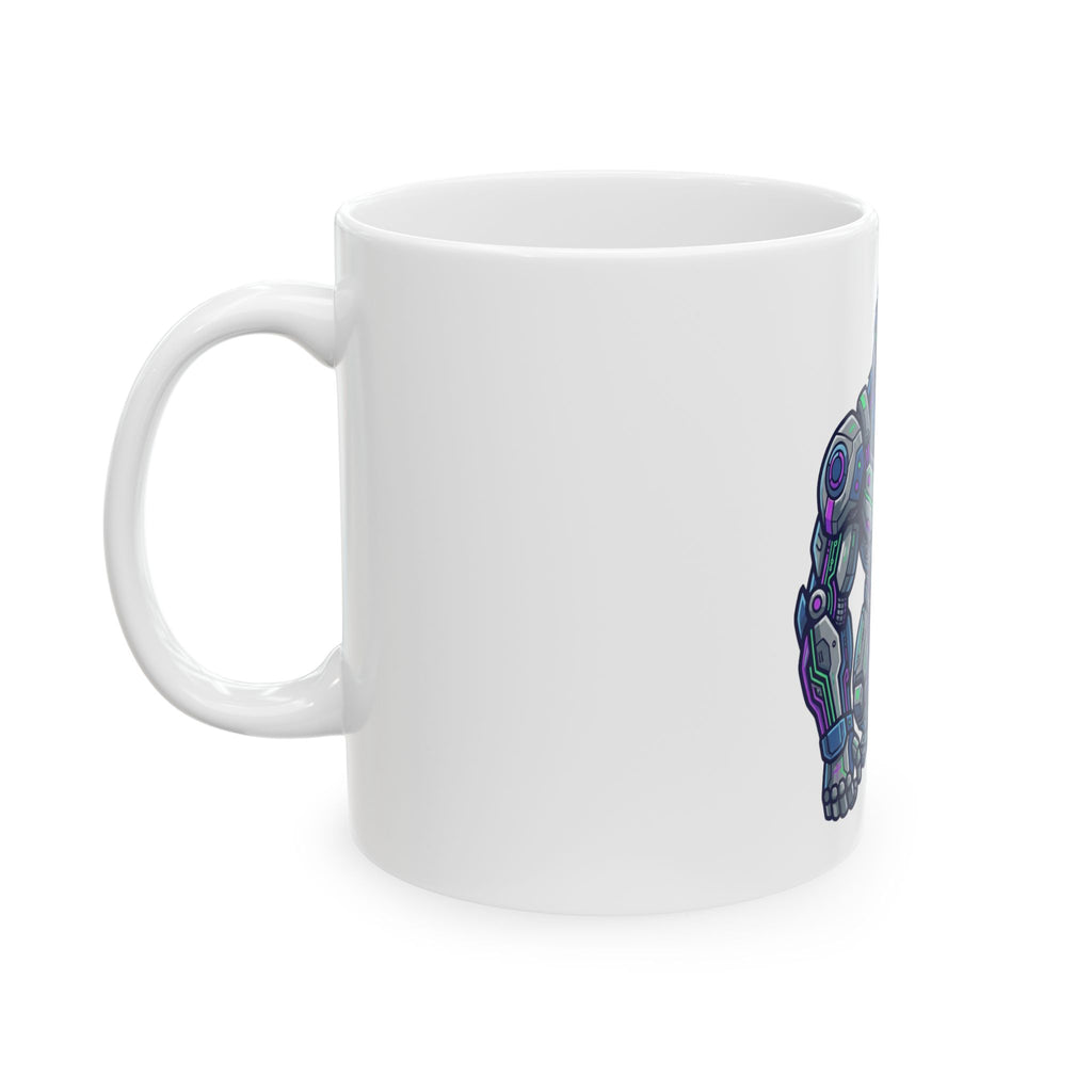 "Cyber Gorilla" White Ceramic Mug