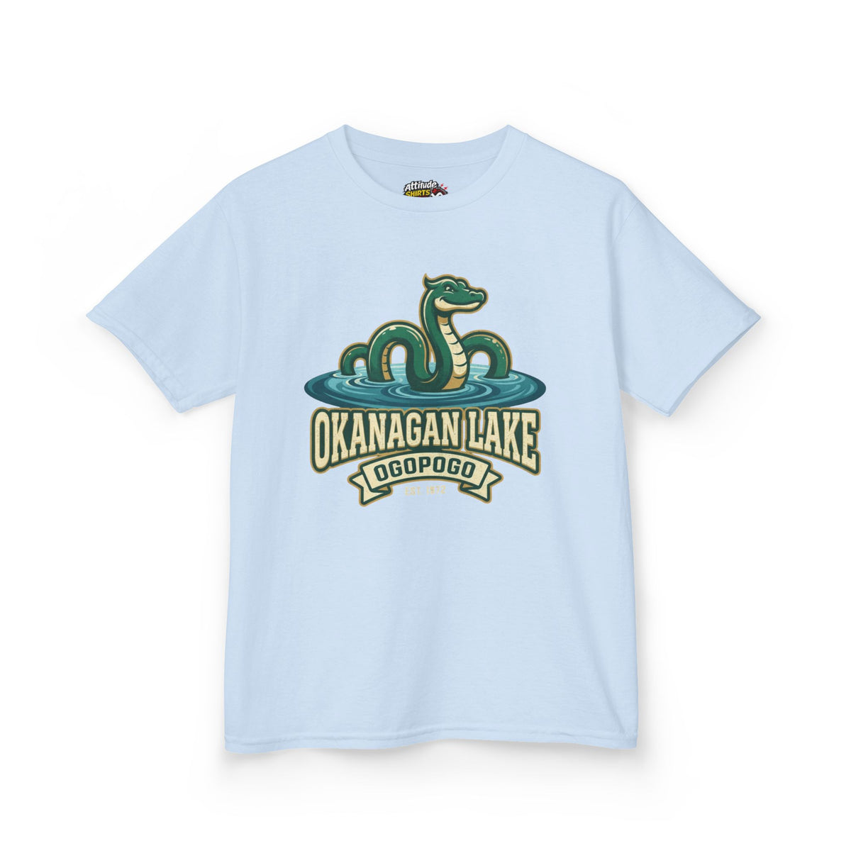 Color: Light Blue | Ogopogo (Canada) Kids Tee