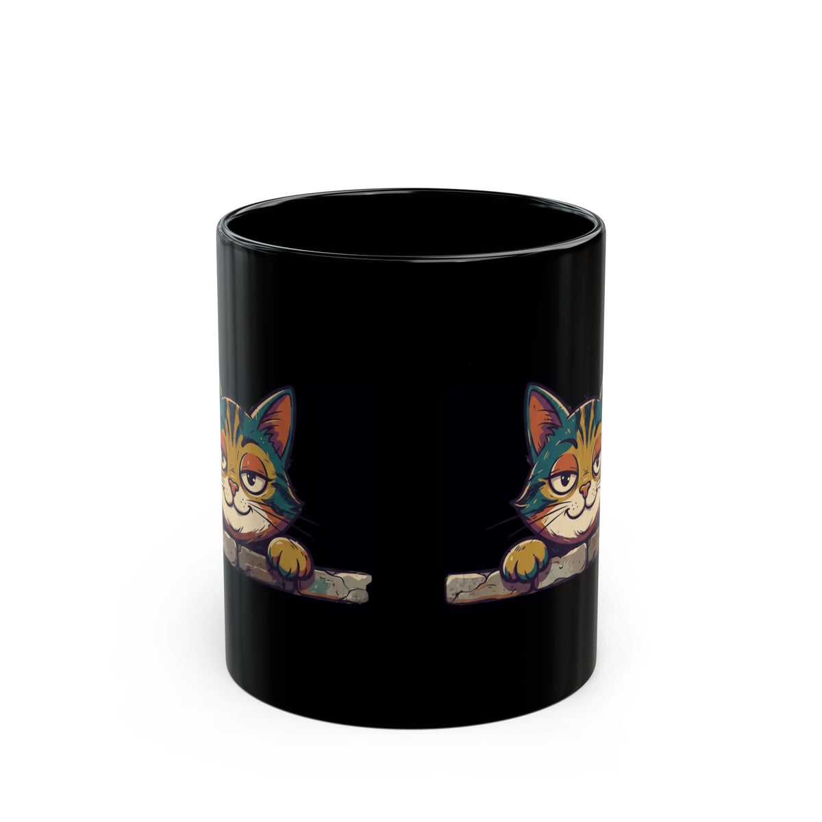"I Didn't Do It" Black Ceramic Mug — Graphic