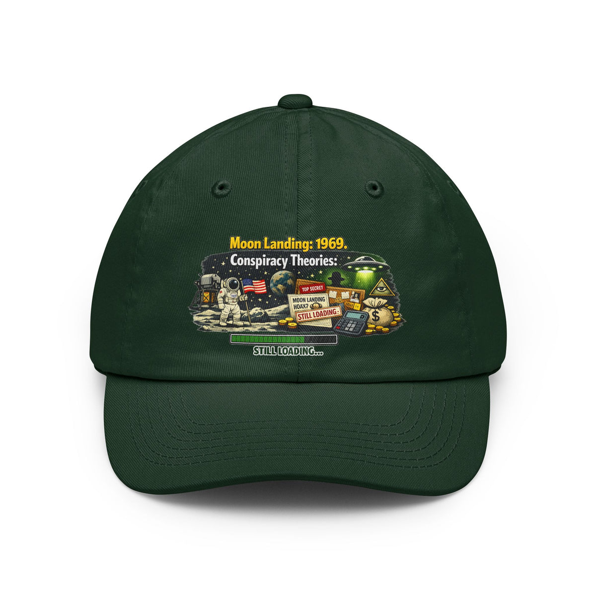 Color: Forest Green | Moon Conspiracy Dad Hat