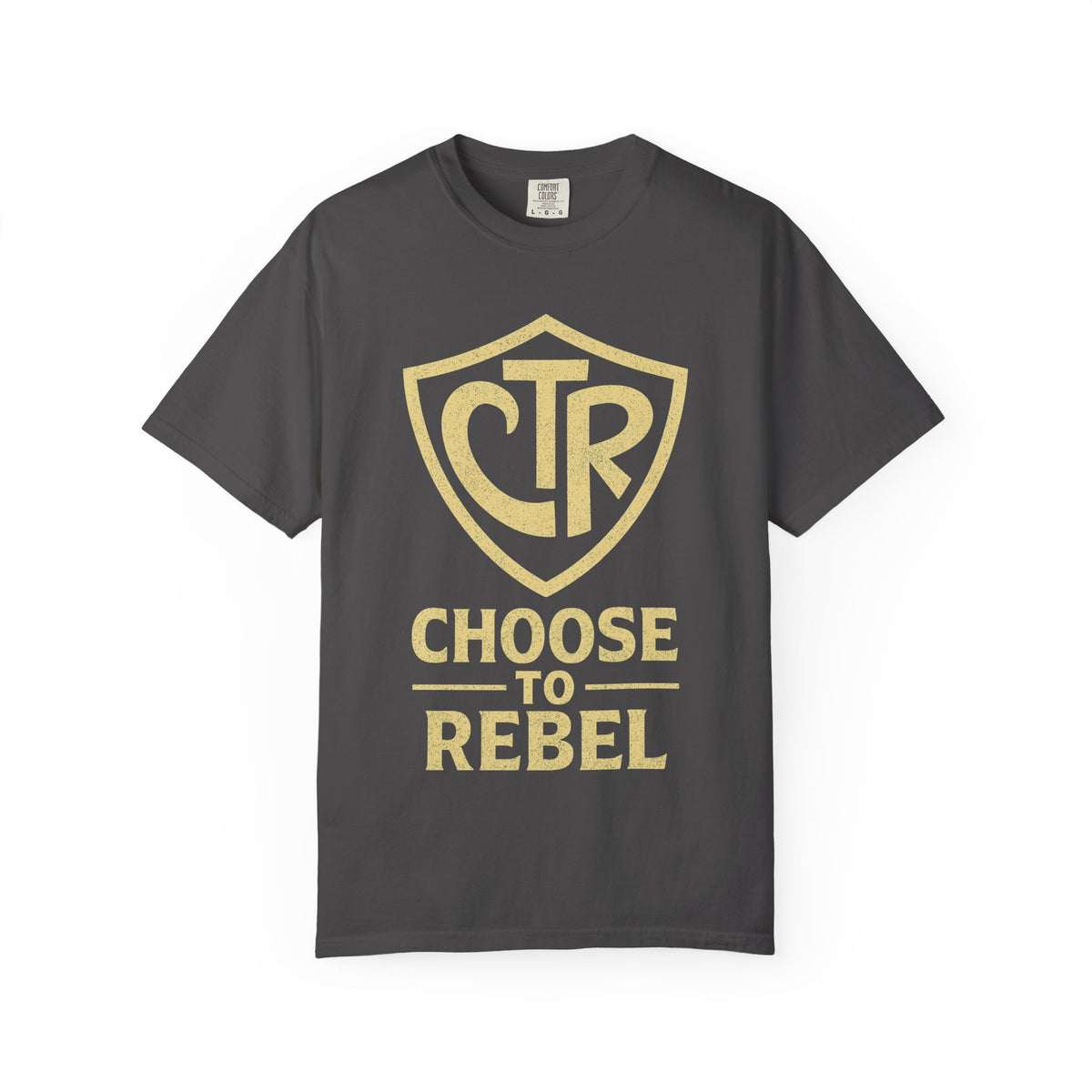 Color: Graphite | CTR: Choose to Rebel Unisex Garment-Dyed T-shirt