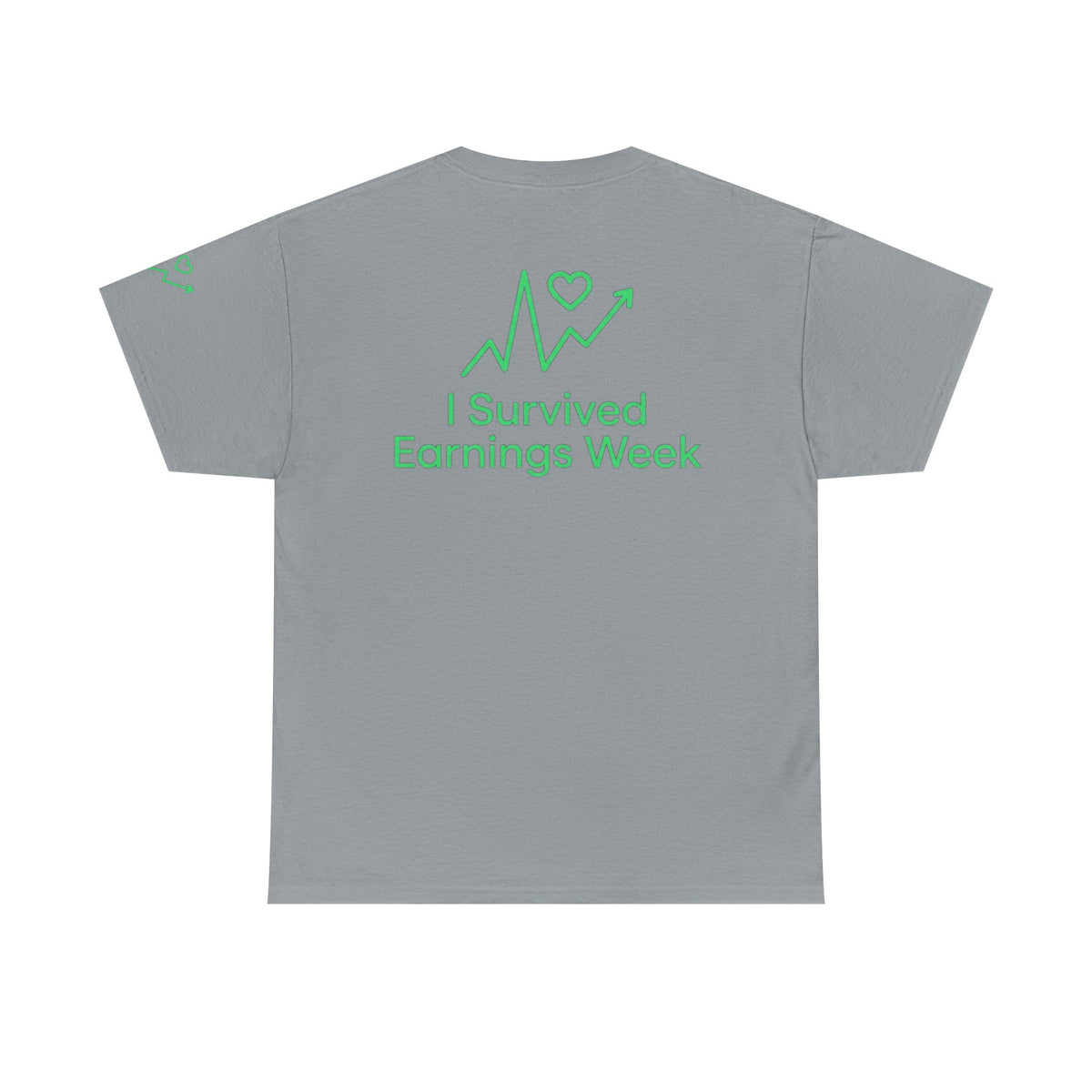 Color: Gravel | I Survived Earnings Week Premium Graphic Tee