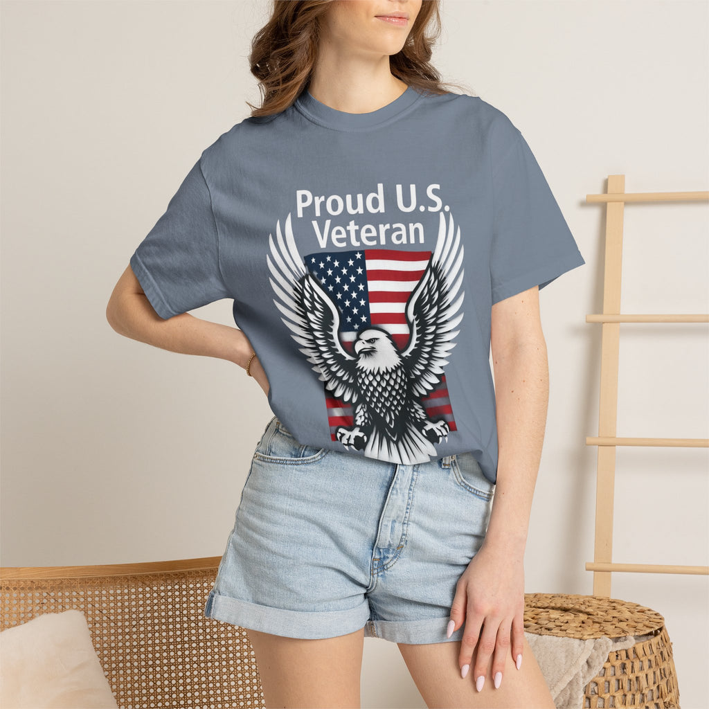 "Proud Veteran" Unisex Garment-Dyed T-shirt