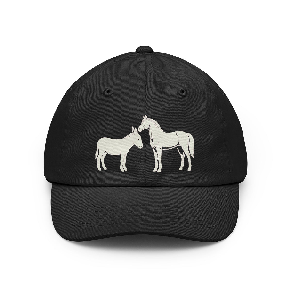 Color: Black | Good Book Series Ezekiel 23 20 Love Language Dad Hat — Graphic