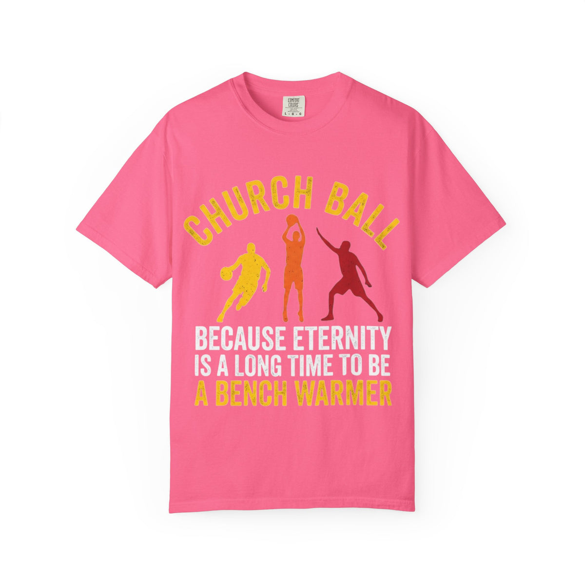 Color: Crunchberry | Church Ball Bench Warmer Unisex Garment-Dyed T-shirt