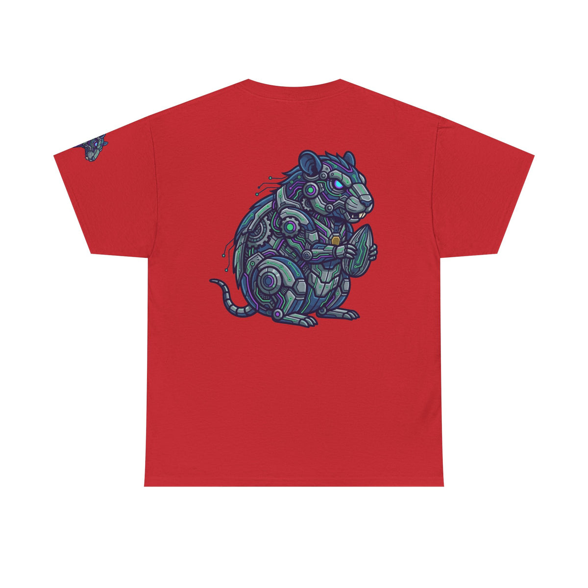 Color: Red | Cyber Hamster Premium Graphic Tee
