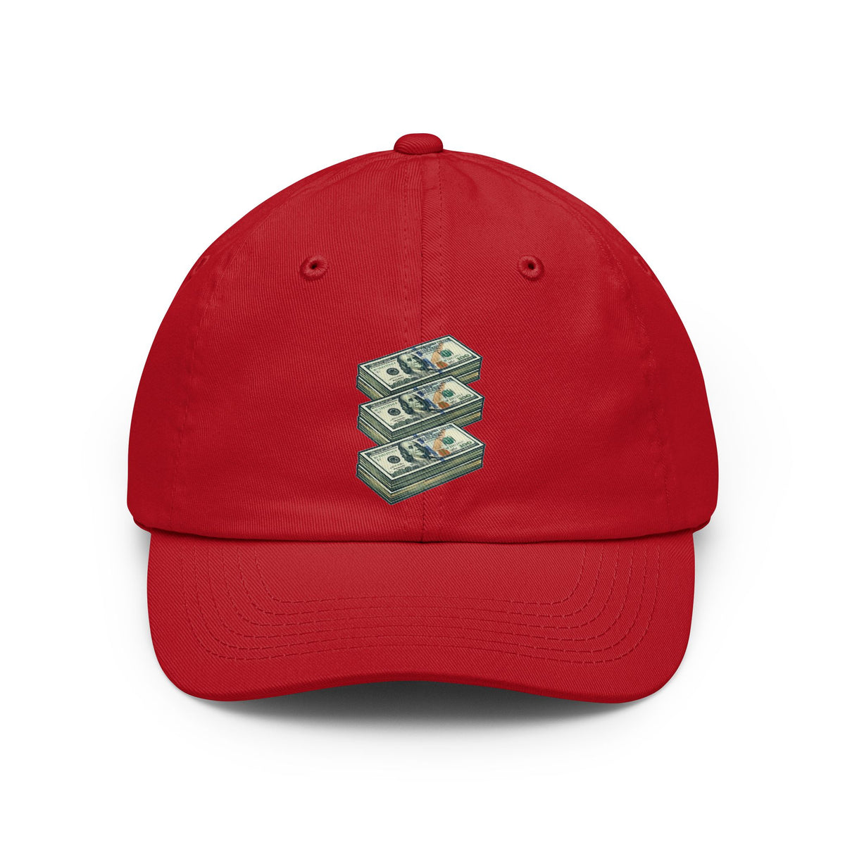 Color: Red | 100 Bucks Dad Hat
