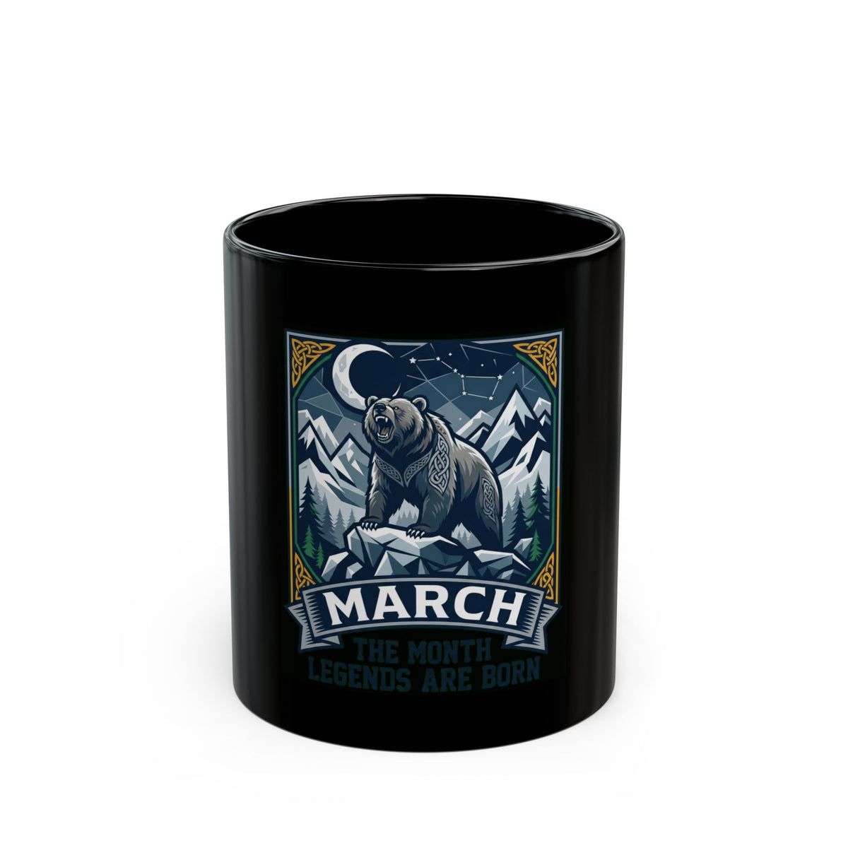 "March Legend" Black Ceramic Mug
