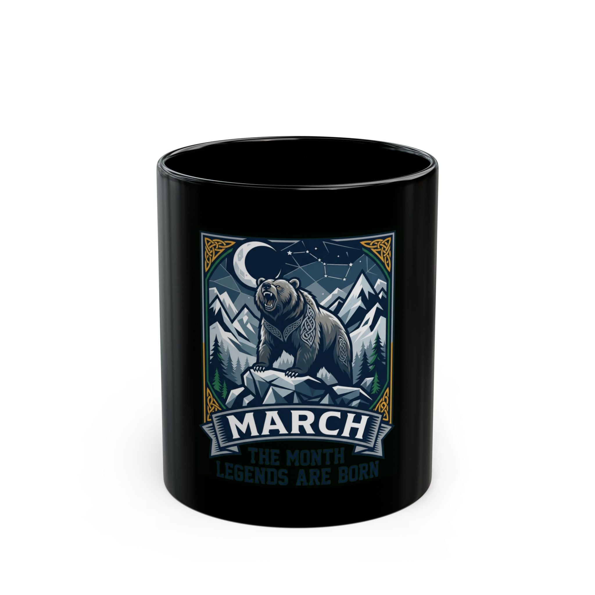 "March Legend" Black Ceramic Mug