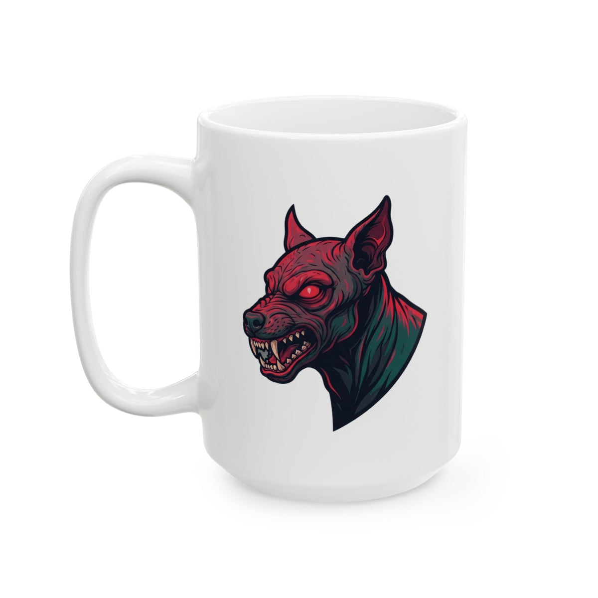 "Chupacabra (Puerto Rico-Latin America)" White Ceramic Mug — Graphic