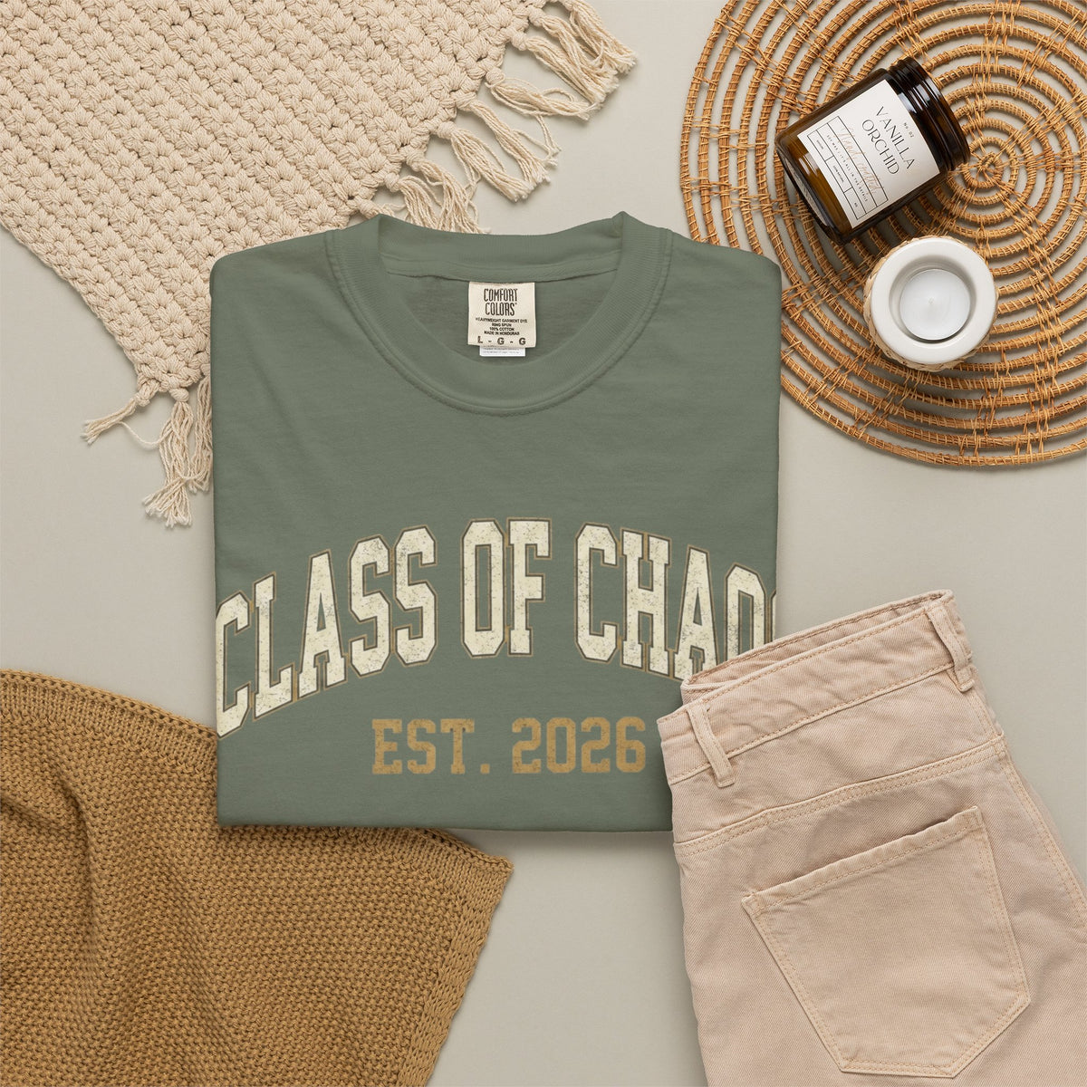 "Class of Chaos" Unisex Garment-Dyed Tee