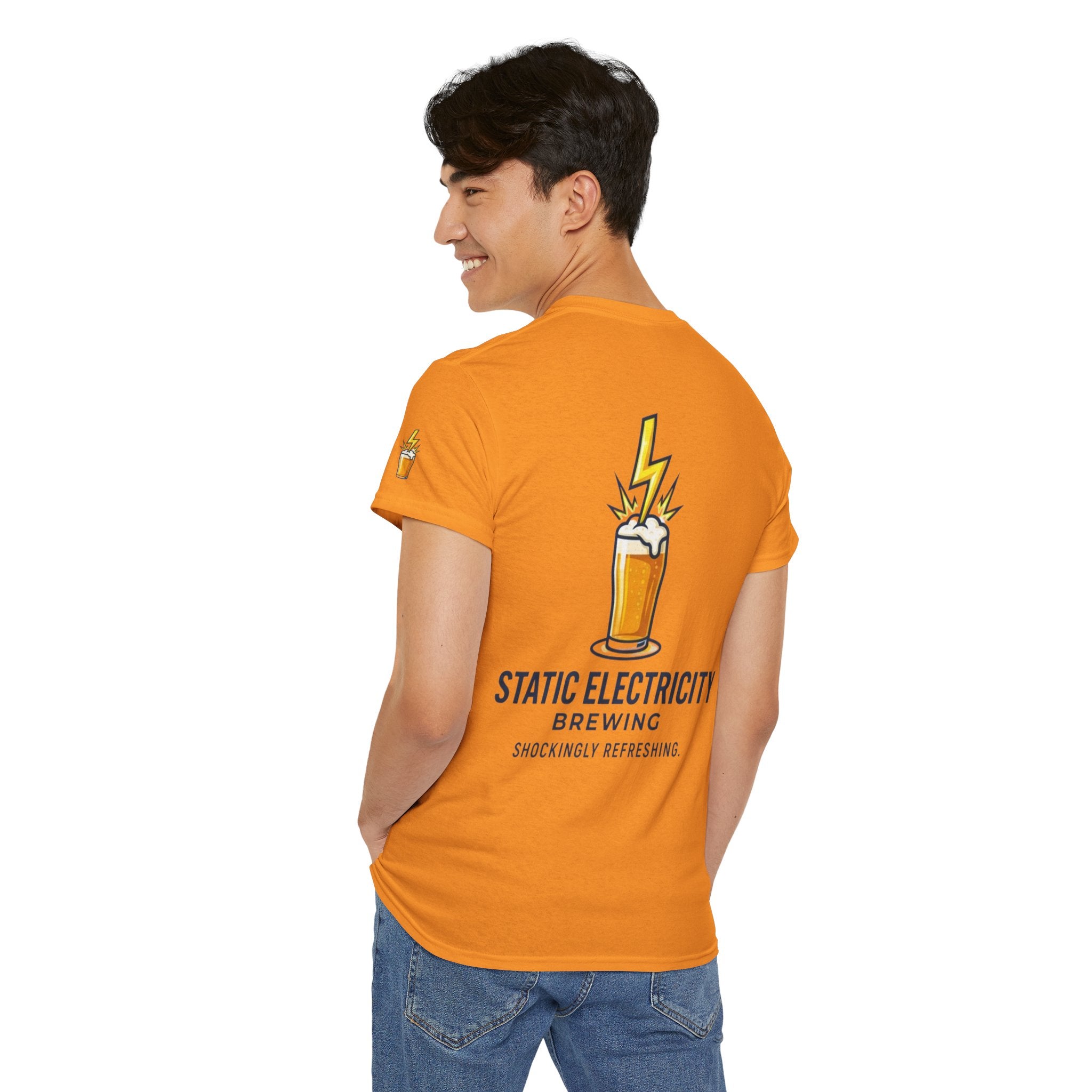 "Static Electricity Brewing" Premium Graphic Tee