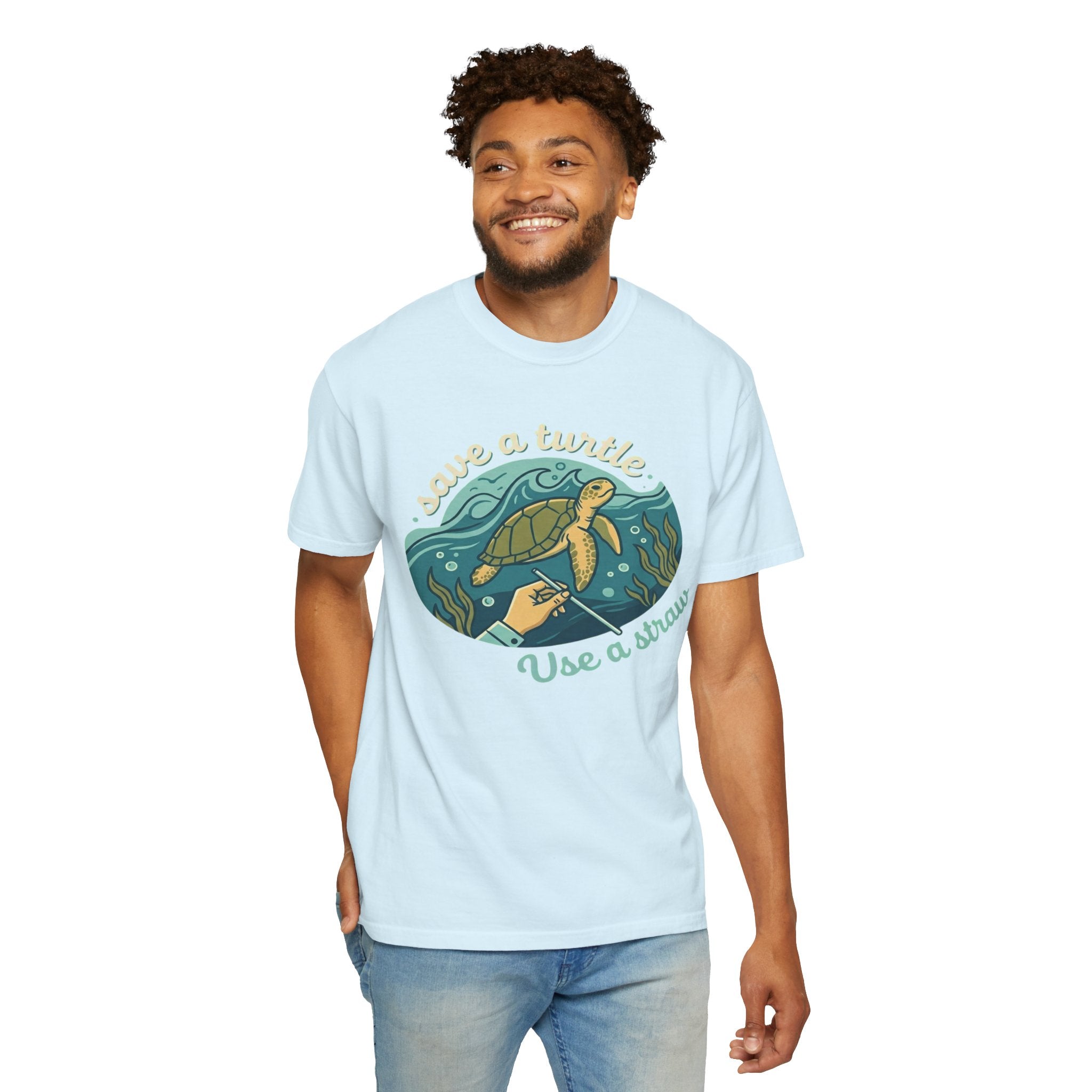 "Save a Turtle" Unisex Garment-Dyed Tee