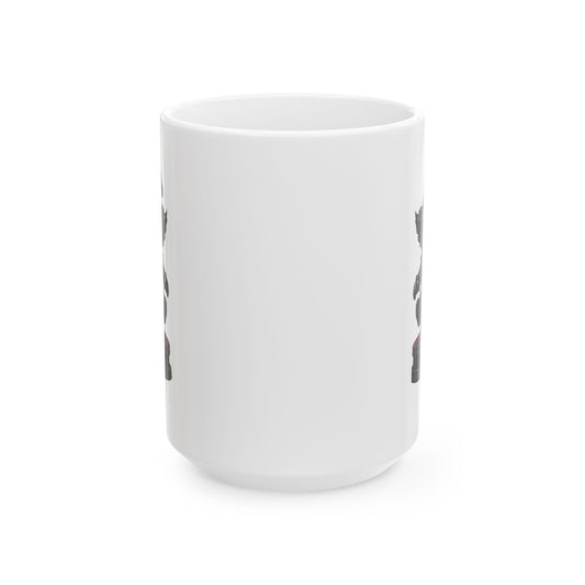 "Nightmare Clown" White Ceramic Mug
