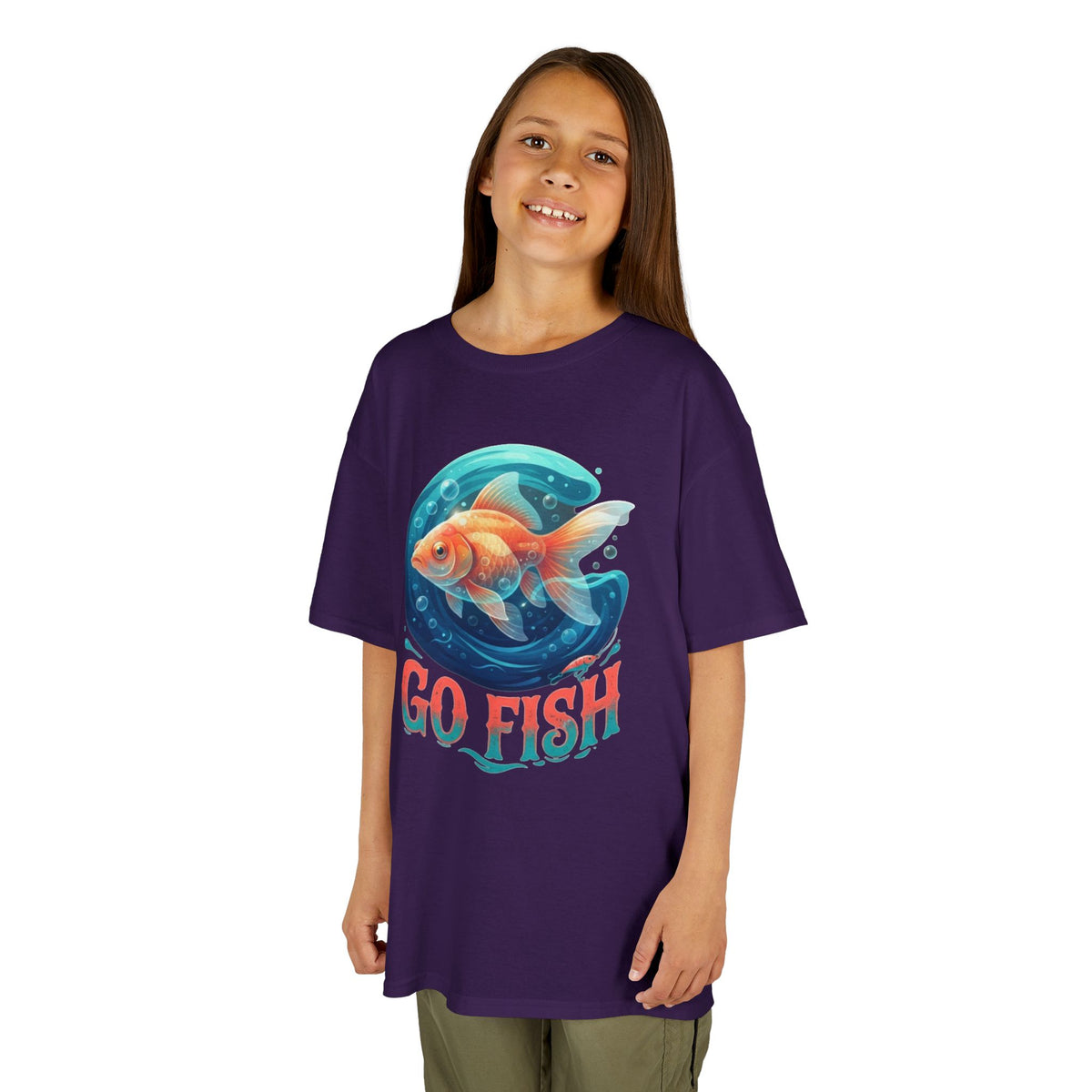 Color: Purple | Go Fish Kids Tee