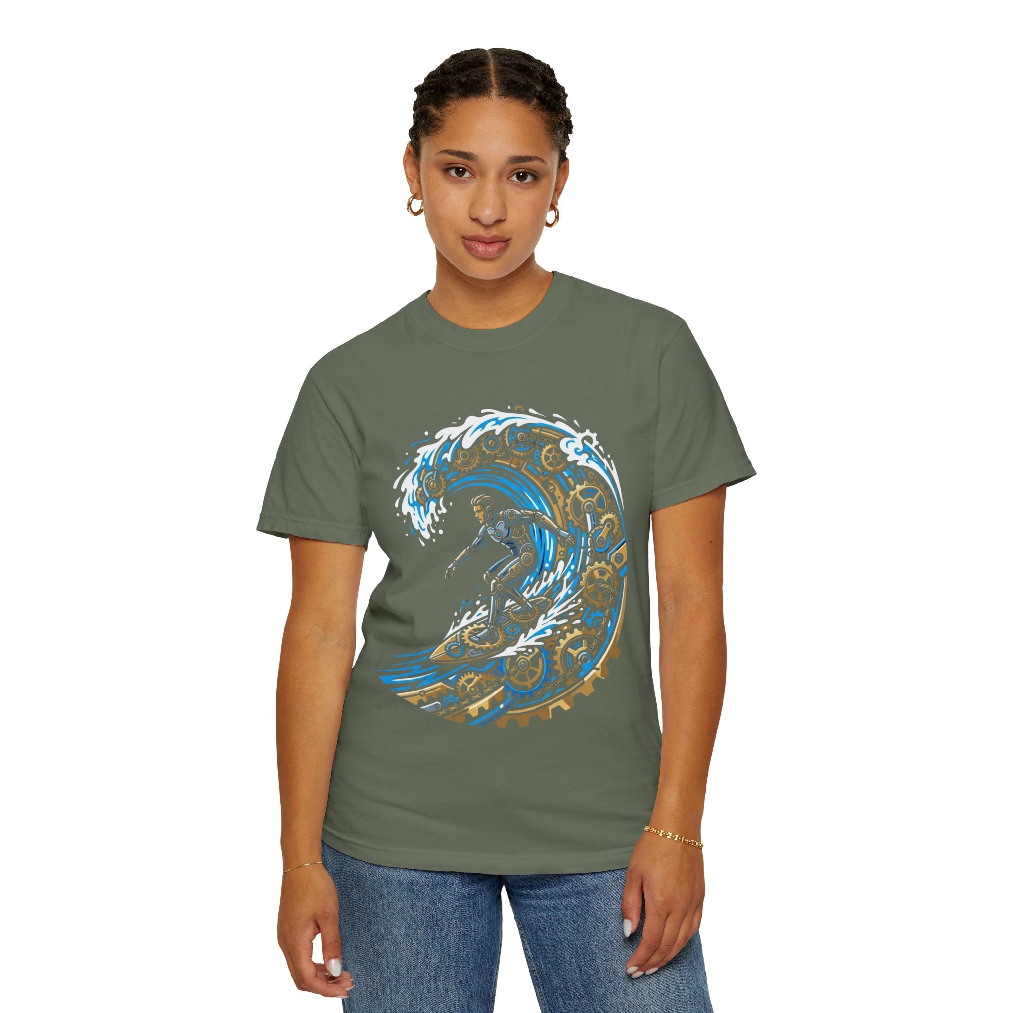 "Time Surfer" Unisex Garment-Dyed Tee