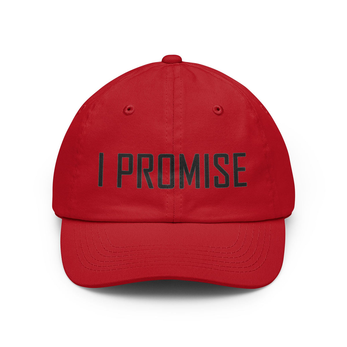 Color: Red | Promise I'm Worse Dad Hat — Graphic