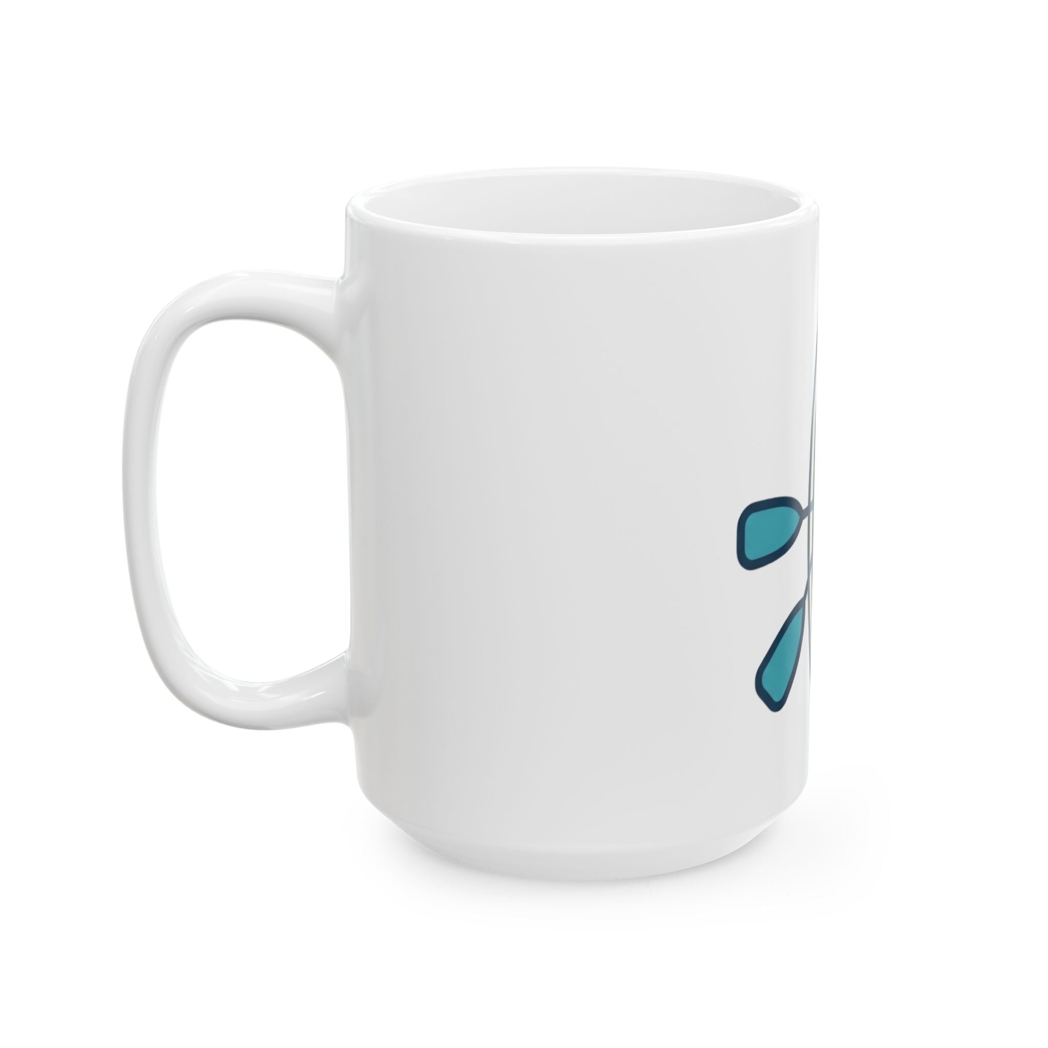 "Mountain Lake Paddle Board" White Ceramic Mug — Graphic