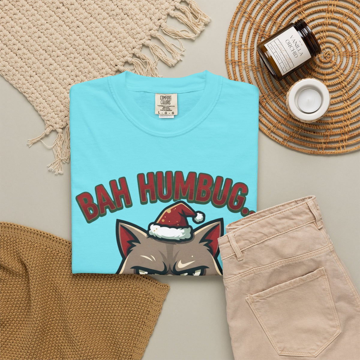 "Bah Humbug" Unisex Garment-Dyed Tee