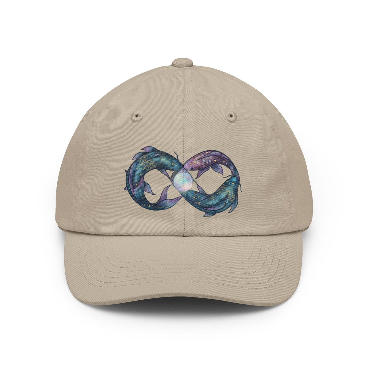 Color: Stone | Pisces The Infinite Fish Dad Hat — Graphic